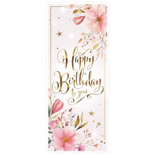 Beistle 30" x 6ft. Happy Birthday To You Door Covers, 2ct.